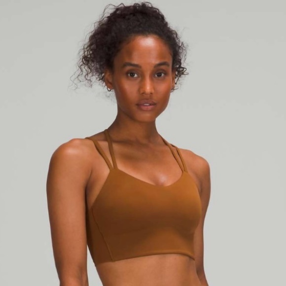 Lululemon Like a Cloud Bra Longline *Light Support, B/C Cup in Copper Brown - Picture 1 of 6